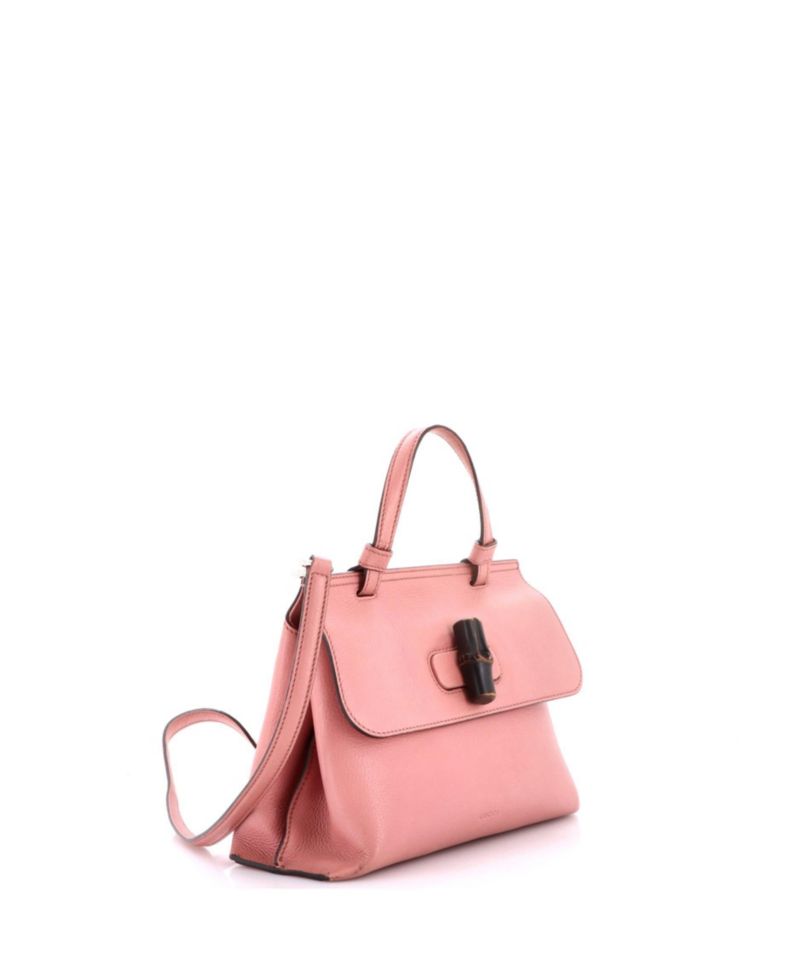 Small Bamboo Daily Top Handle Bag Leather