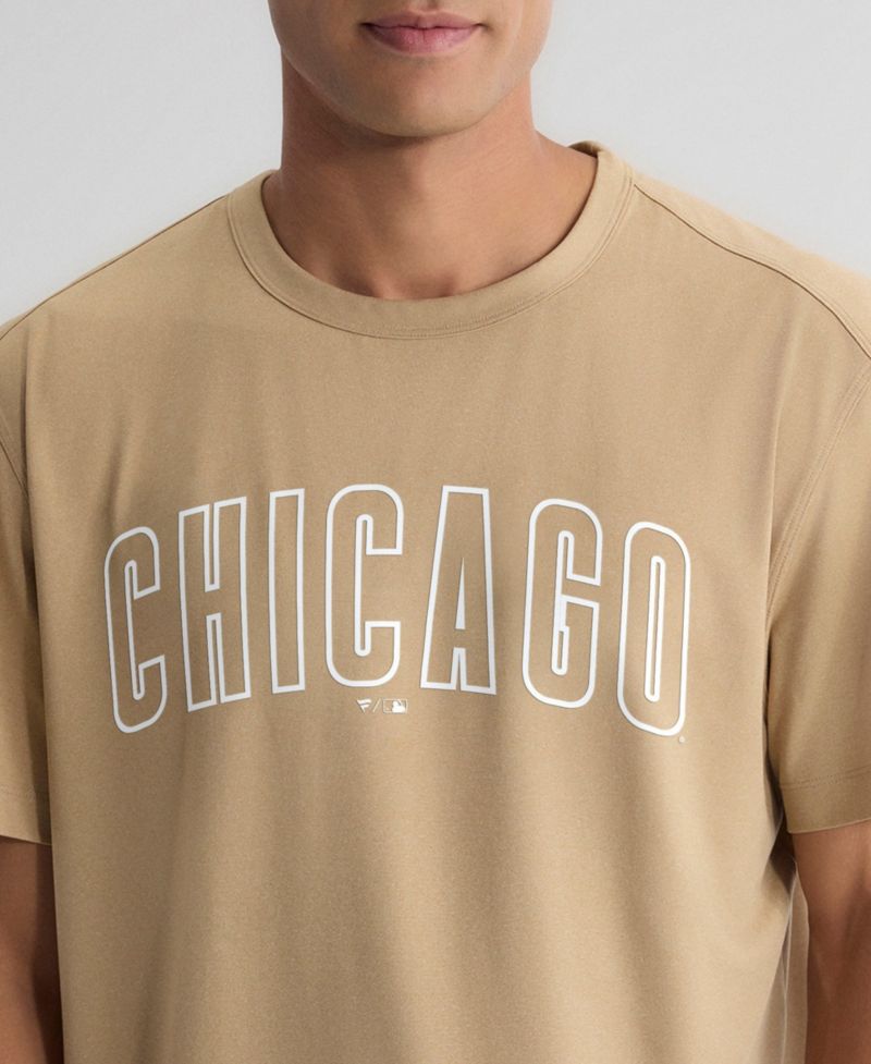 Men's Khaki Chicago Cubs Clutch Winning Edge T-Shirt