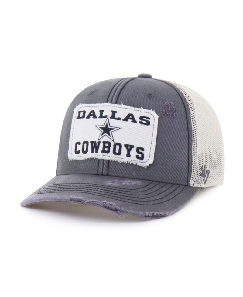Men's '47 Charcoal Dallas Cowboys Well-Worn Egremont Adjustable Trucker Hat