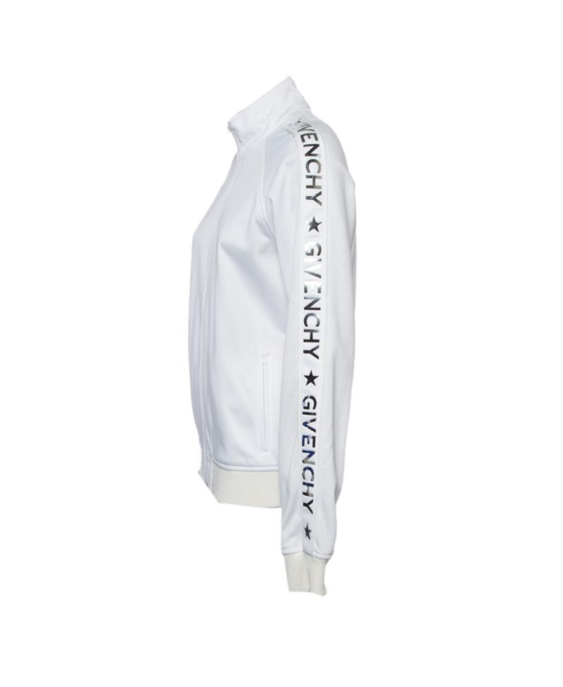 Women's Metallic Logo Print Jersey Jacket