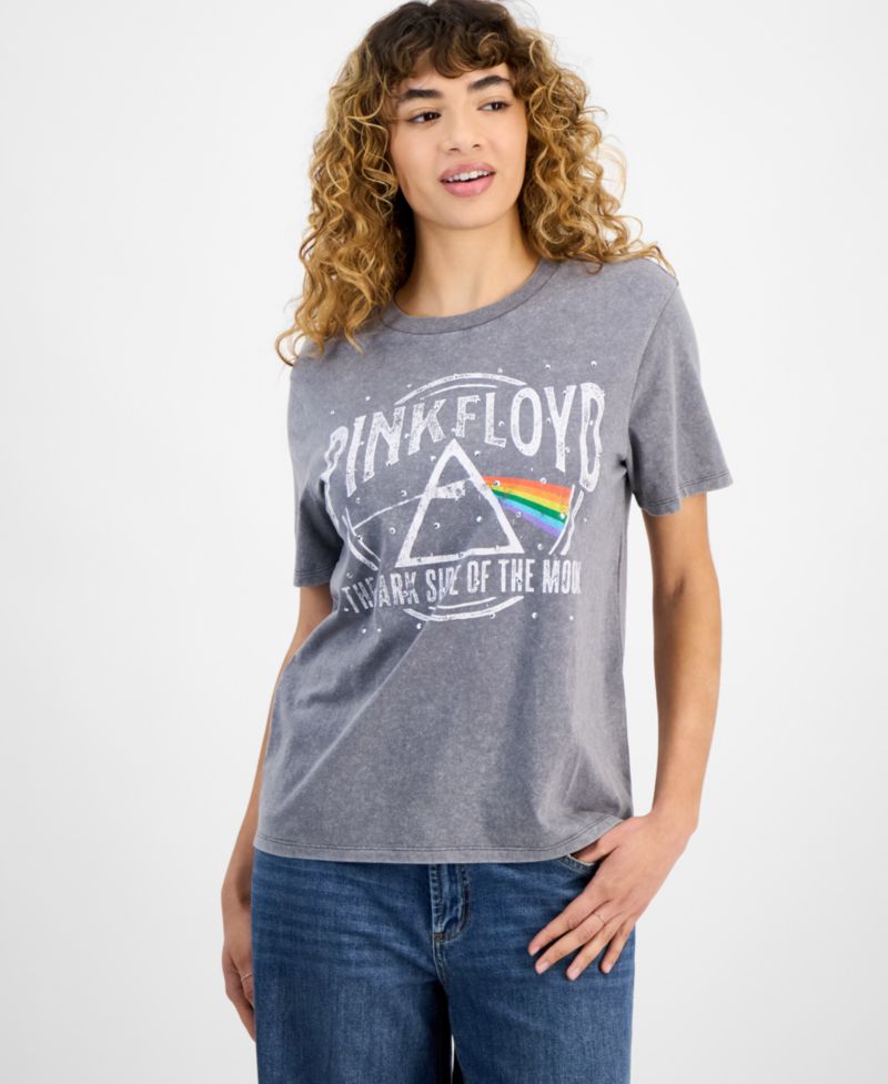 Juniors' Pink Floyd Graphic-Print Tee