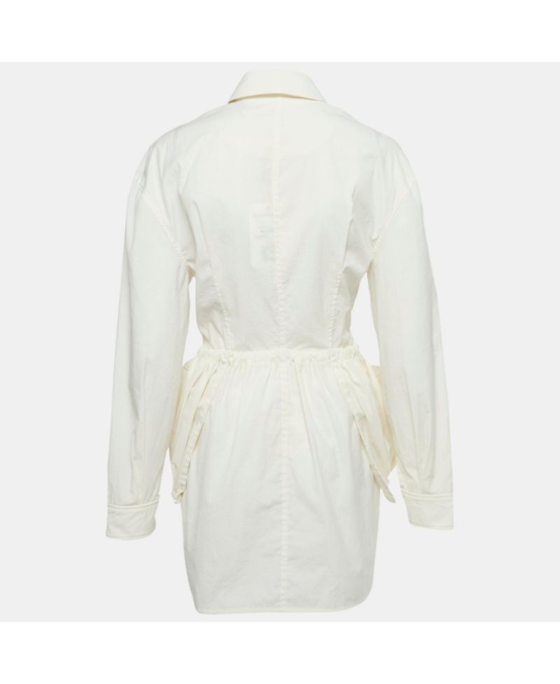 Women's Ivory Crepe Layered Le Coup De Soleil Mini Dress