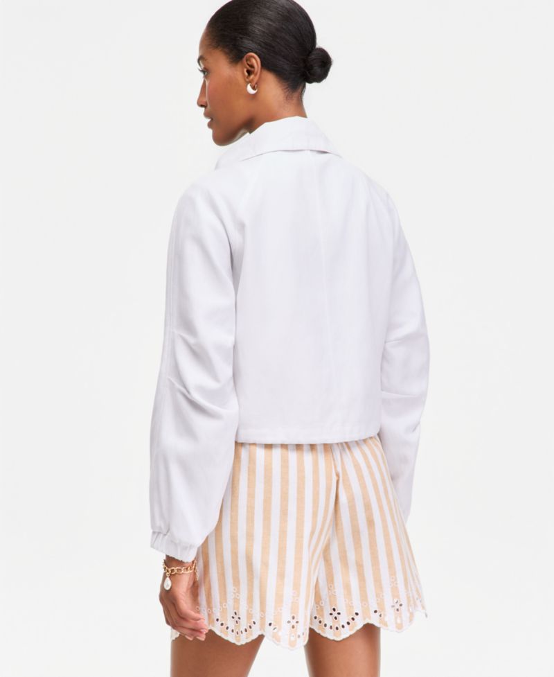 Women's Linen-Blend Utility Jacket