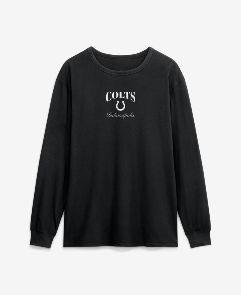 Men's Black Indianapolis Colts Midnight Falls Long Sleeve T-Shirt
