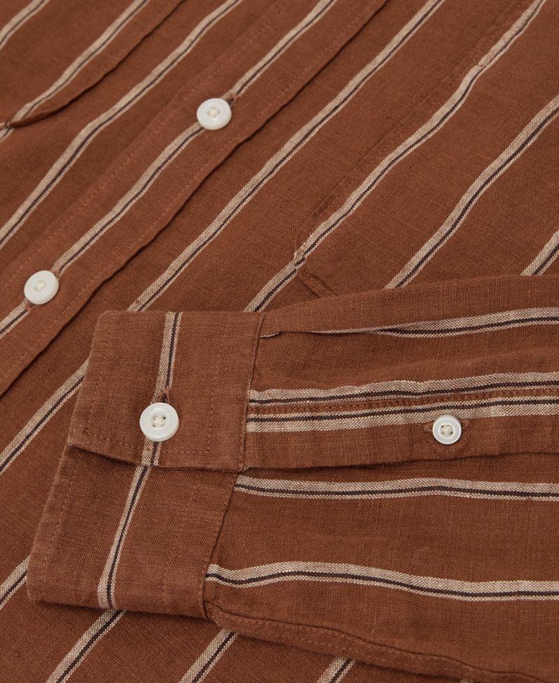 Men's Rubus Stripe Linen Shirt