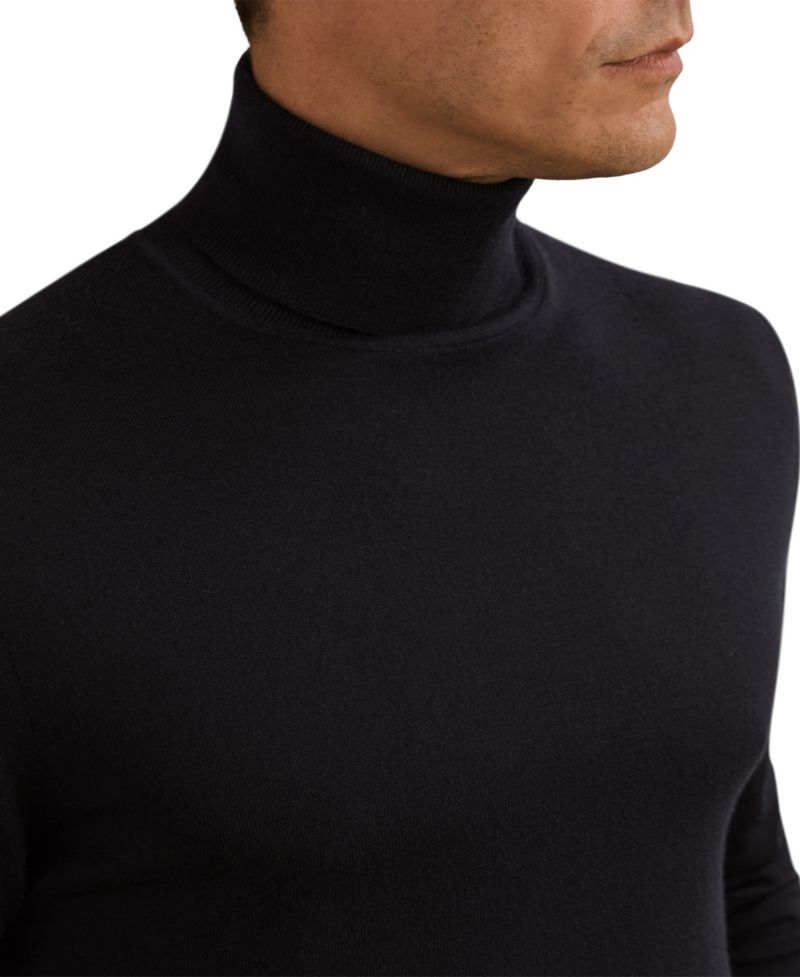 Men's Caine Merino Wool Fine-Gauge Rollneck Sweater
