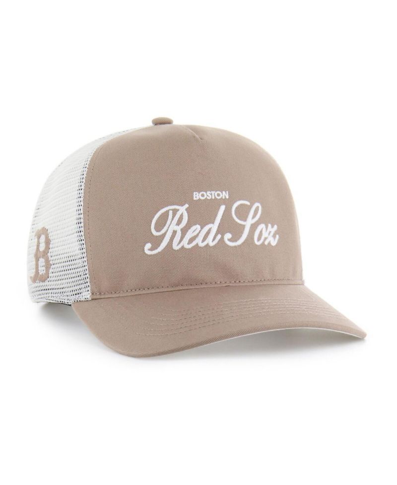 Men's Brown Boston Red Sox Foundational Mesh Hitch Adjustable Hat