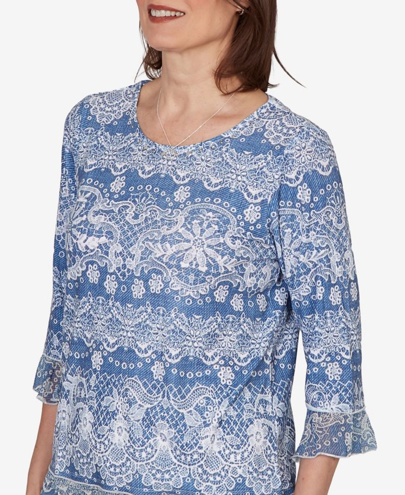 Women's Camden Market Lacey Striped Knit Top