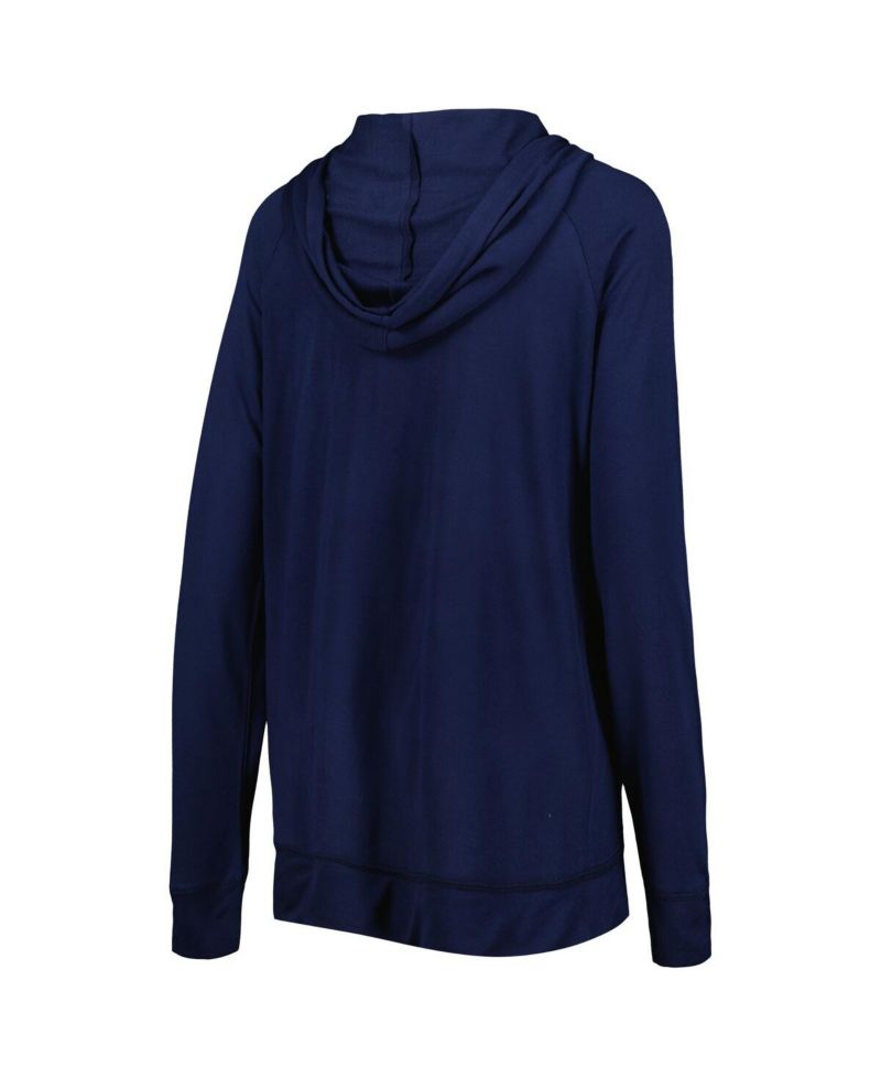 Women's Navy Detroit Tigers Pre-Game Raglan Pullover Hoodie