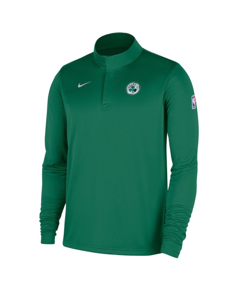 Men's Kelly Green Boston Celtics 2025/26 Authentic Coaches Quarter-Zip Pullover Jacket