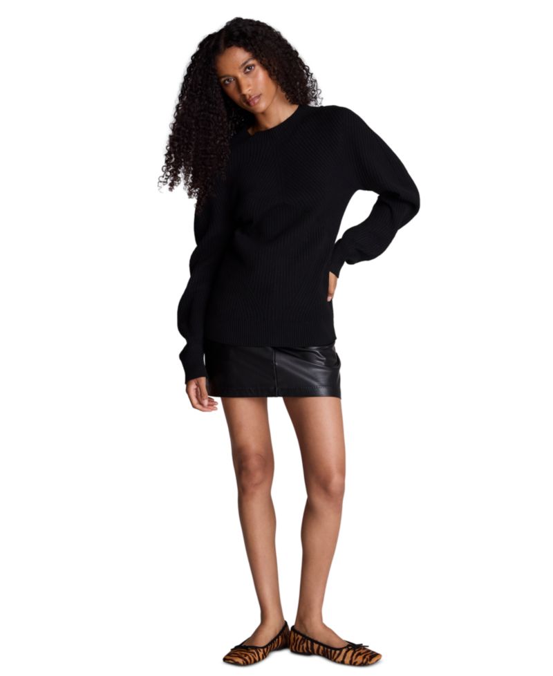 Women's Traveling Rib Seamless Mock Neck Pullover