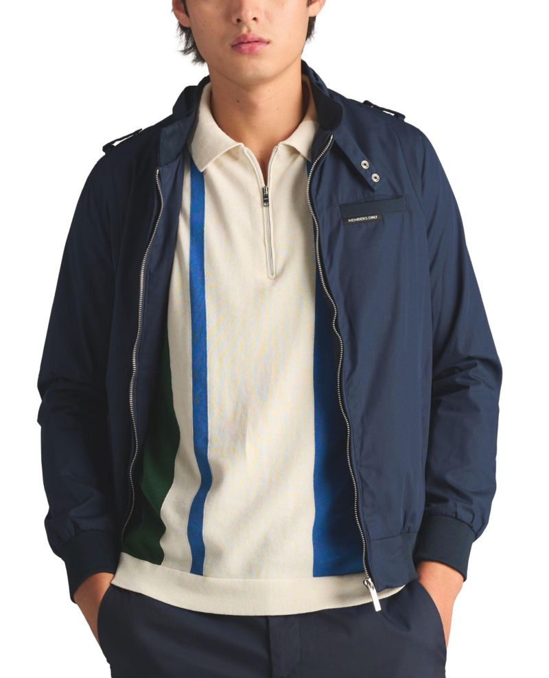 Men's Big & Tall Classic Iconic Racer Jacket (Slim Fit)