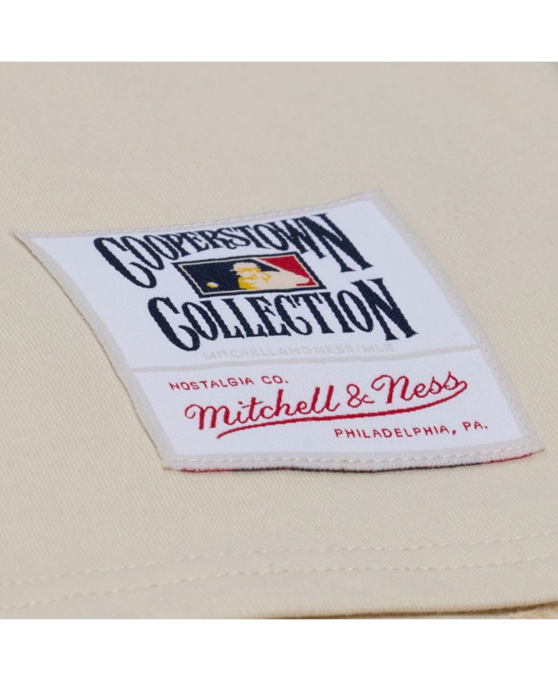 Women's Cream Philadelphia Phillies Cooperstown Yacht Rock Boxy Cropped T-Shirt