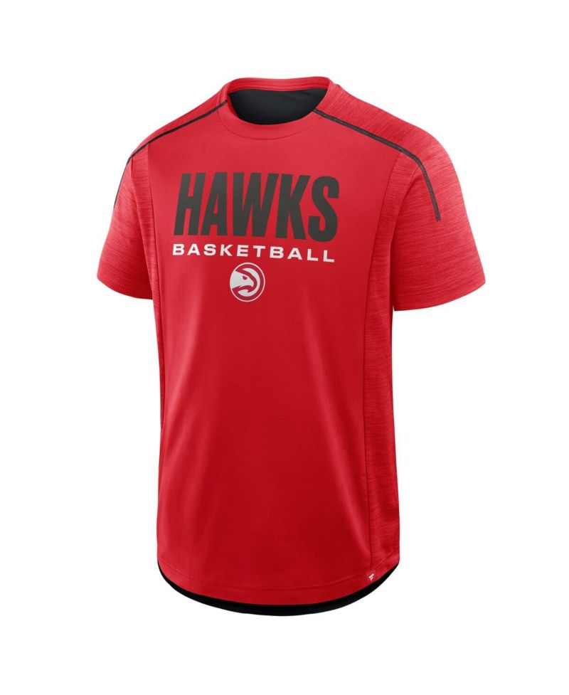 Men's Red Atlanta Hawks Inbound Pass Play Practice T-Shirt