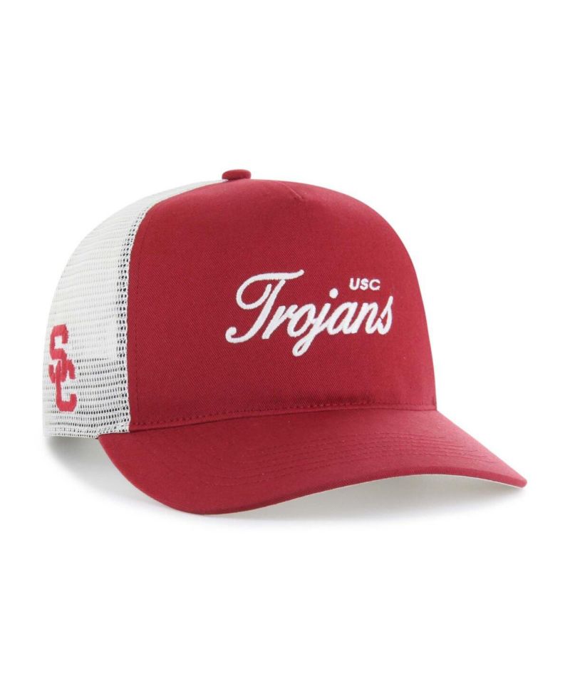 Men's and Women's Cardinal USC Trojans Contemporary Basics Foundation Trucker Hitch Adjustable Hat
