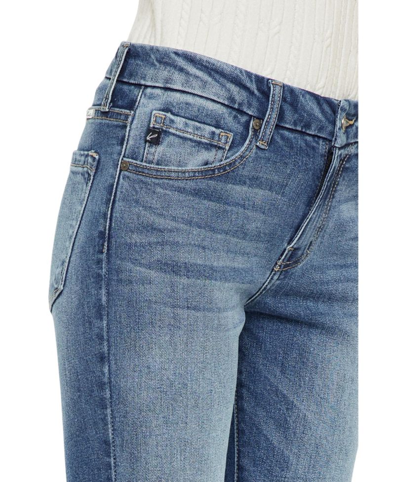 Women's Aida Mid Rise Cropped Flare Jeans