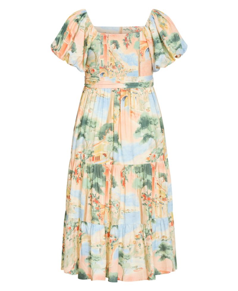 Women's Laurena Sardinia Print Maxi Dress