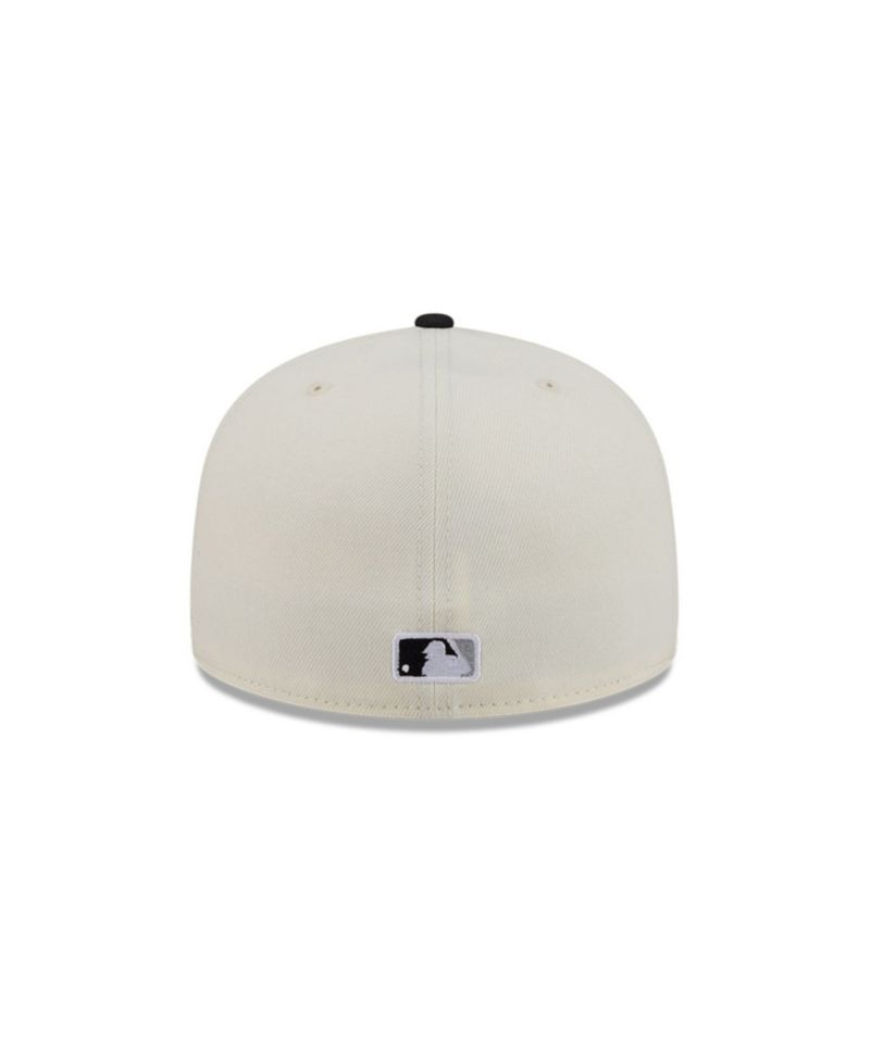 Men's Cream/Black Chicago White Sox Bullpen Cart 59FIFTY Fitted Hat