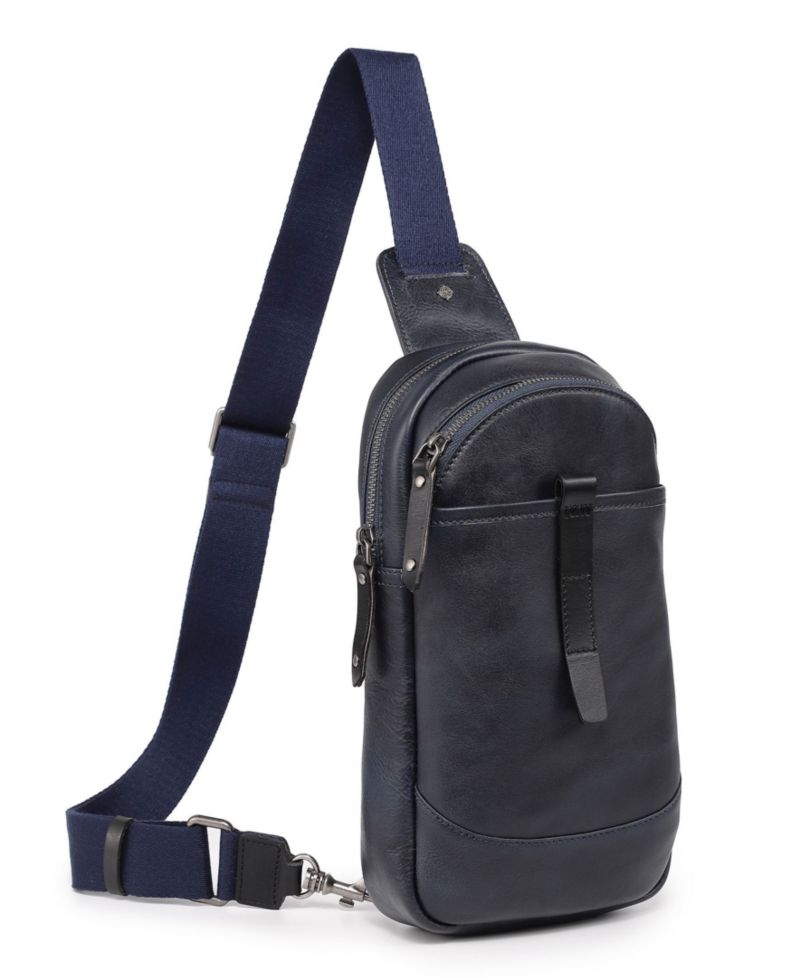 Sun-Wing Leather Sling Bag