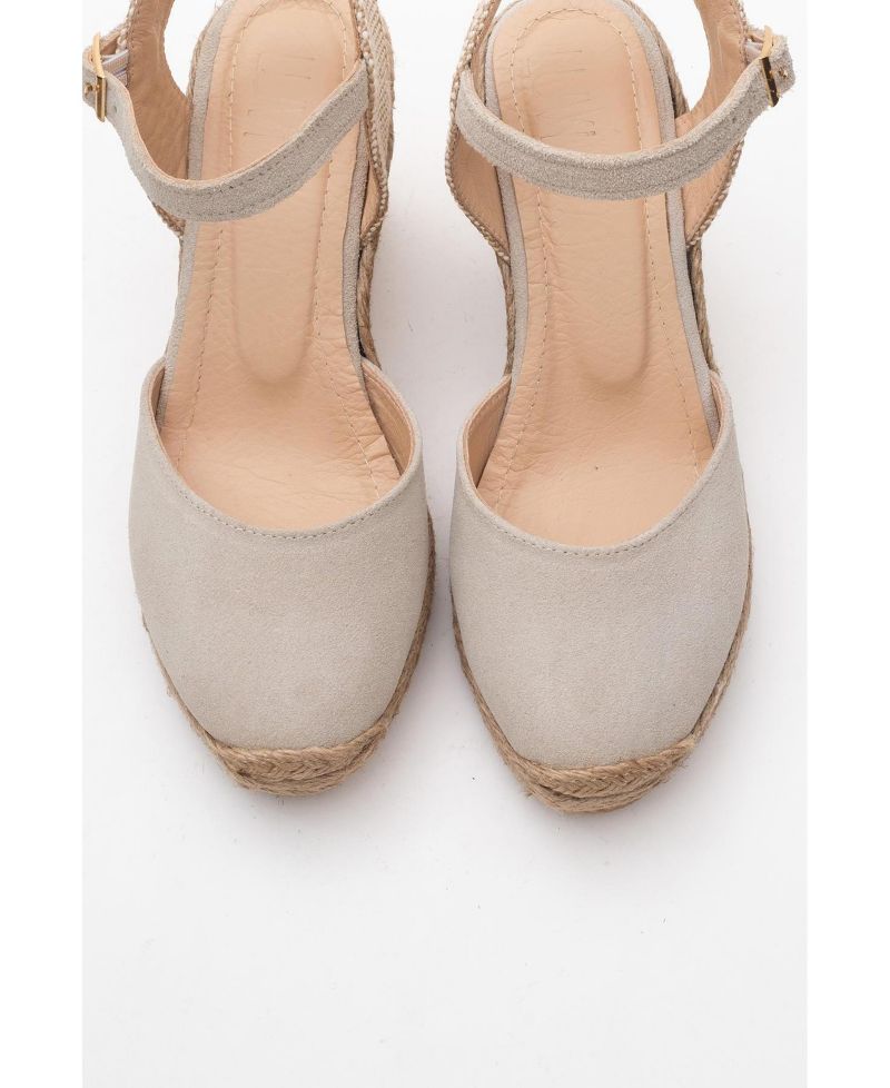 Sinta Suede Leather Platform Espadrille (Women)