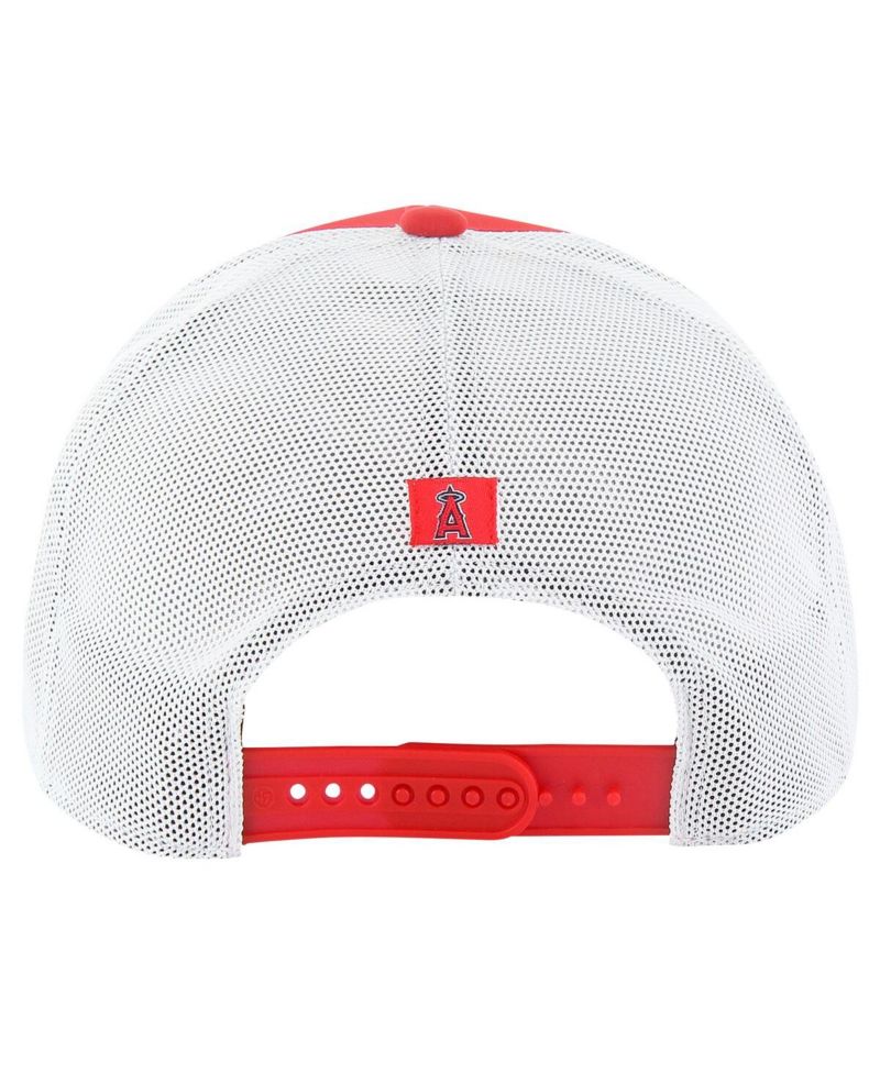 Men's Red Los Angeles Angels Downburst Trucker Adjustable Hat