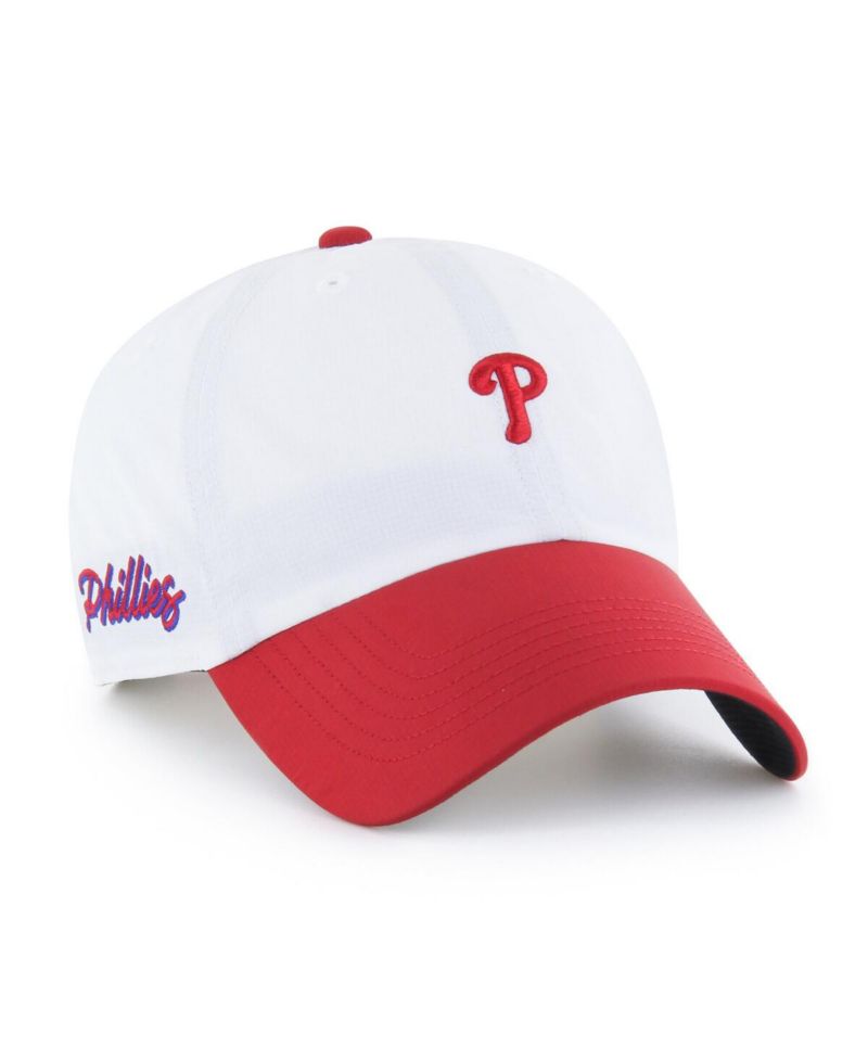 Men's White/Red Philadelphia Phillies Vista Mini Clean Up Brrr Adjustable Hat