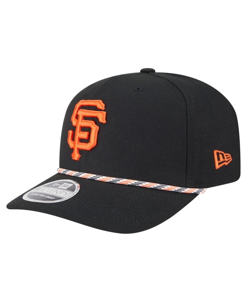 Men's Black San Francisco Giants Multi-Rope 9Seventy Stretch-Snap Hat