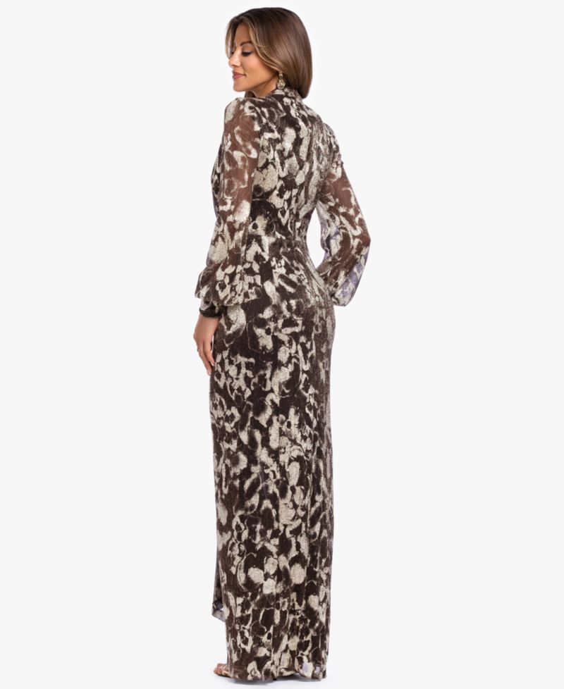 Plus Size V-Neck Gown