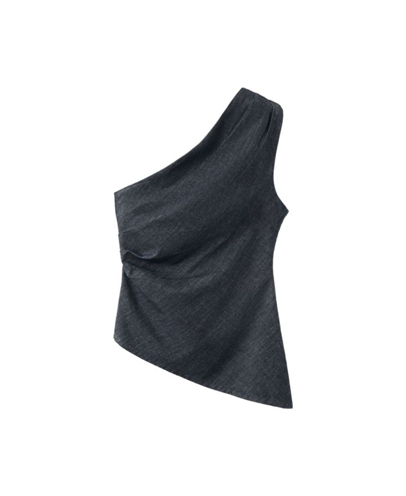 Women's Asymmetrical Fitted Cotton Tank