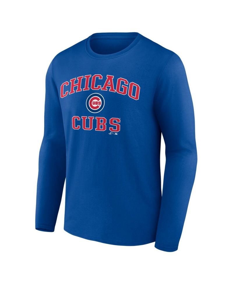 Men's Royal Chicago Cubs Heart & Soul Long Sleeve T-Shirt
