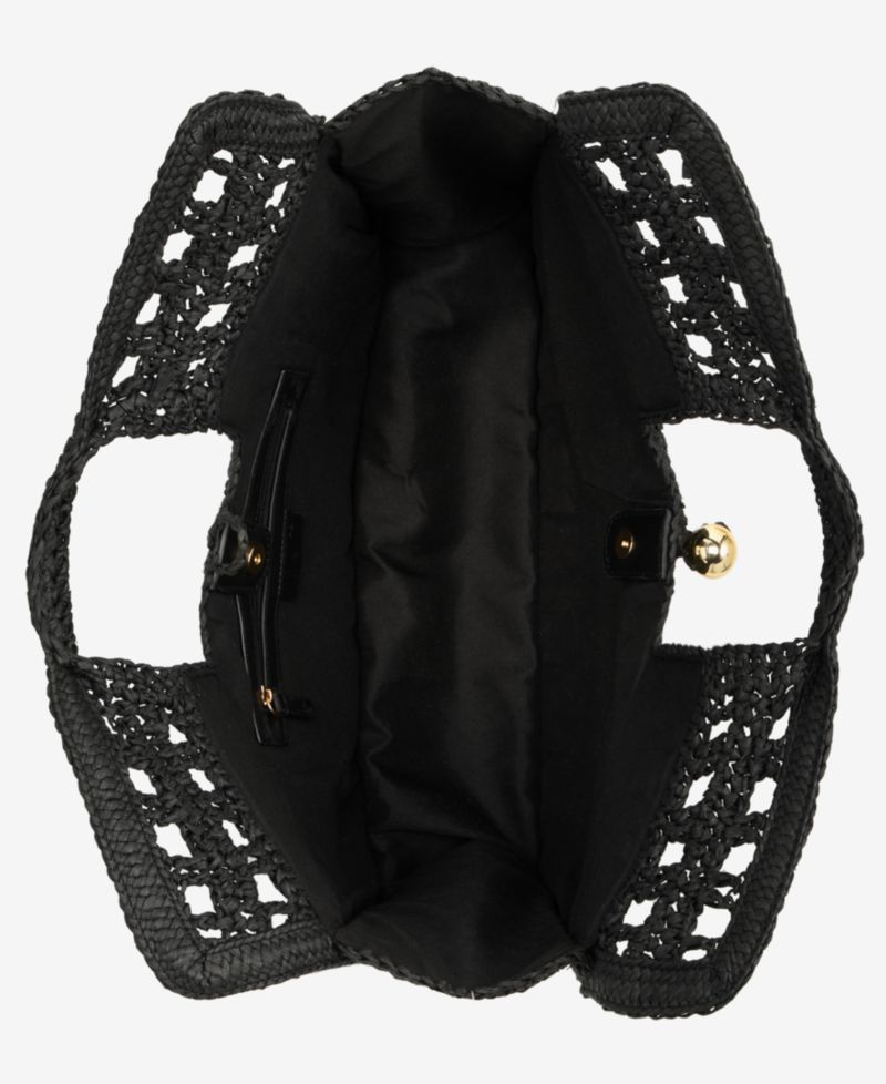 Square Straw Tote Bag