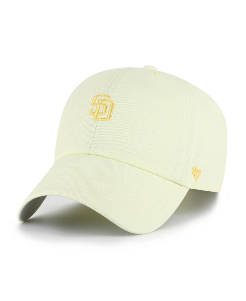 Men's and Women's Yellow San Diego Padres Pastel Clean Up Adjustable Hat