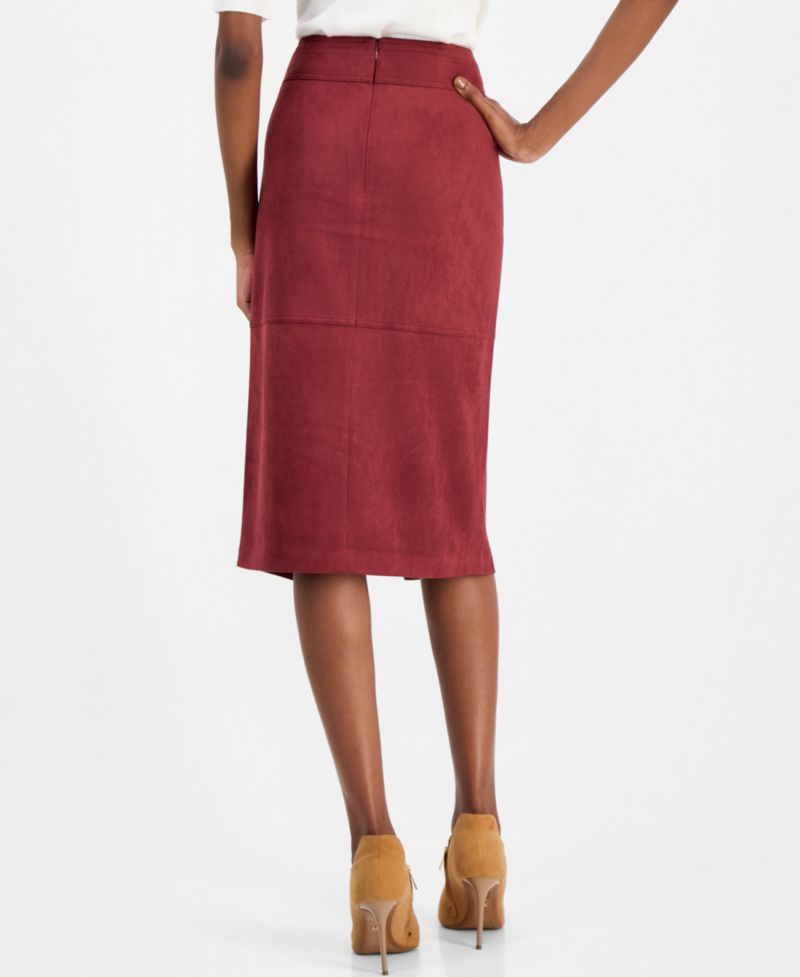 Women's Danica High-Waisted Wrap Midi Skirt