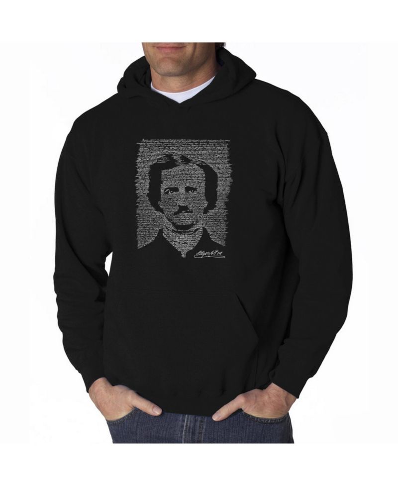 Men's Word Art Hoodie - Edgar Allen Poe - The Raven