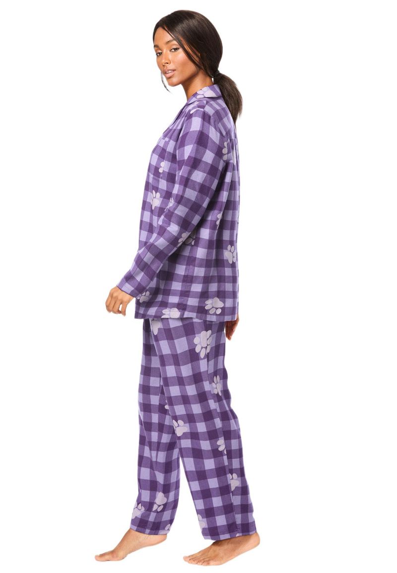 Women's Dreams and Co. Classic Flannel Pajama Set