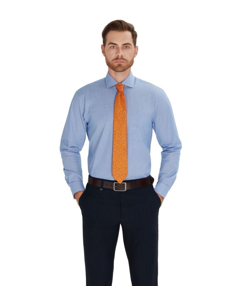 Men's Regular-Fit Bespoke Poplin Dress Shirt