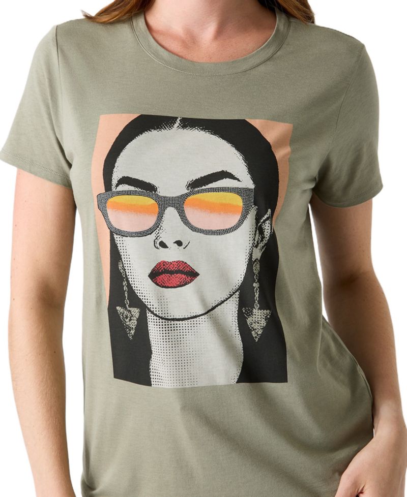 Women's Sunglass Mood Easy Retro Graphic T-Shirt