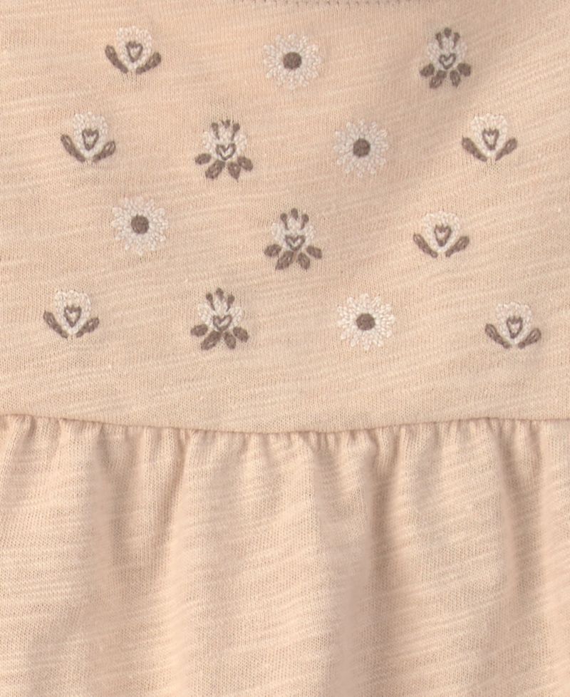Baby Girls' Embroidered Flutter Sleeve Top and Pants, 2-Piece Set