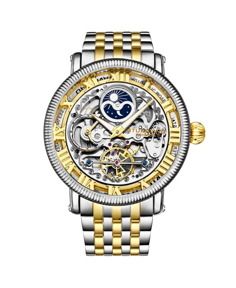 Men's Automatic Black Case, Black Dial, Black Hands, Black Bracelet Watch