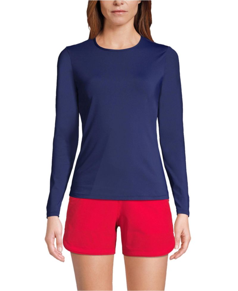 Women's SunShade UPF 50 Long Sleeve Rash Guard Swim Tee