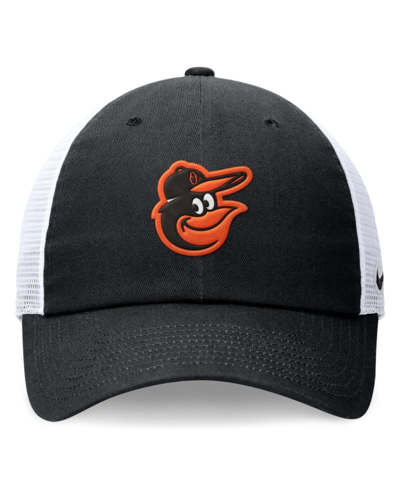 Men's Black Baltimore Orioles Club Trucker Adjustable Hat