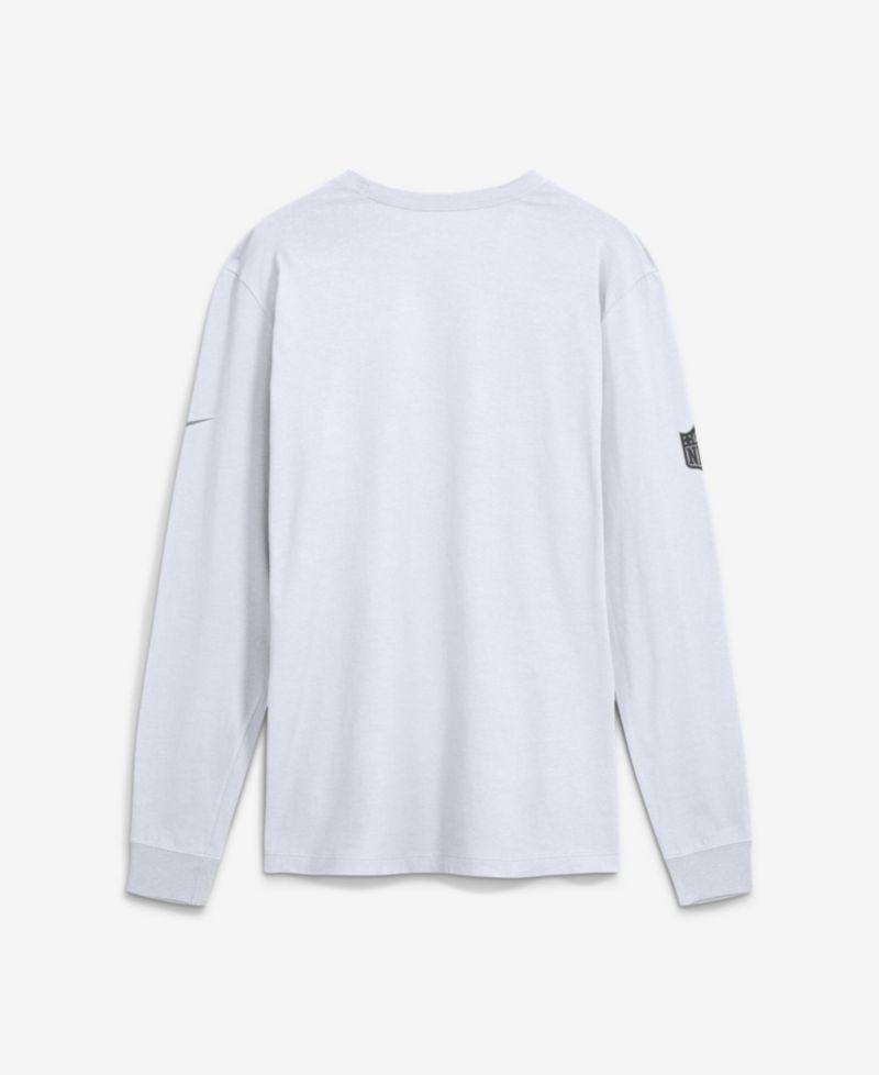 Men's White Houston Texans Sideline Bold Arch Star Dri-FIT Long Sleeve T-Shirt