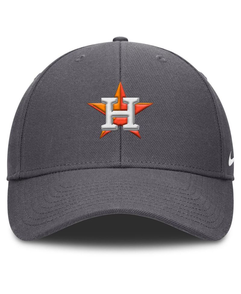 Men's Gray Houston Astros Club Performance Adjustable Hat