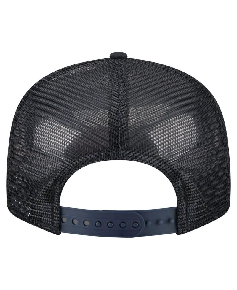 Men's Navy Houston Texans Core Team 9FIFTY Trucker Snapback Hat