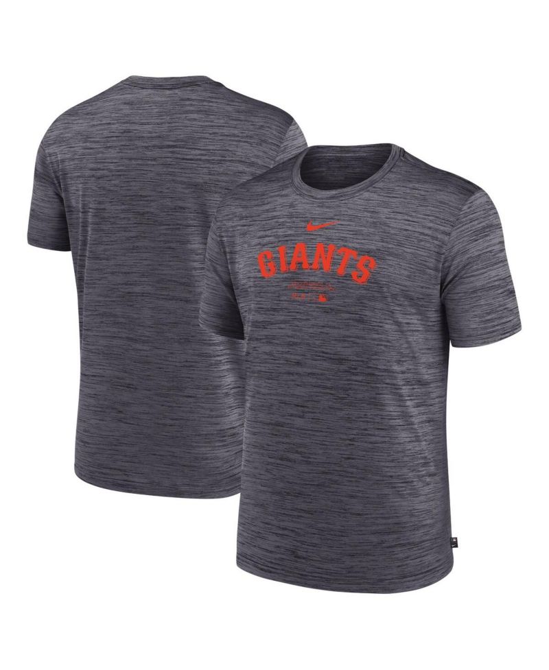 Men's Charcoal San Francisco Giants Authentic Collection Velocity Performance Practice T-Shirt