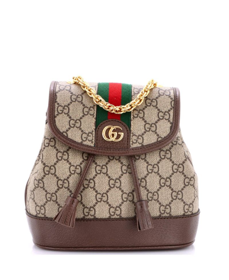 Mini Ophidia Flap Backpack GG Coated Canvas