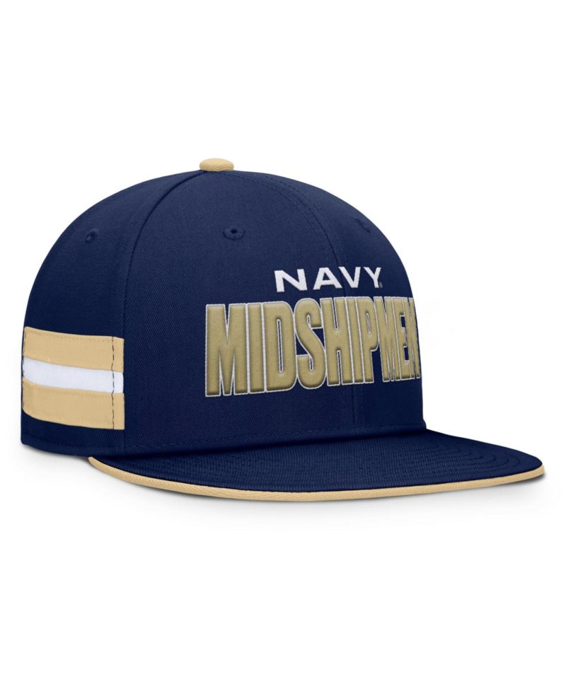 Men's Navy Navy Midshipmen Pick Off Fitted Hat