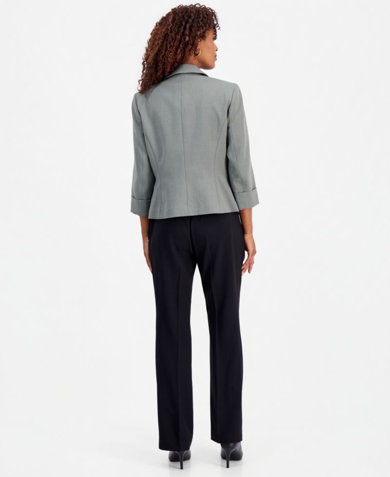 Petite Open-Front 3/4-Sleeve Blazer