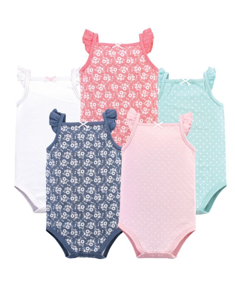 Baby Girls Hudson Cotton Poly Flannel Burp Cloths Multipack