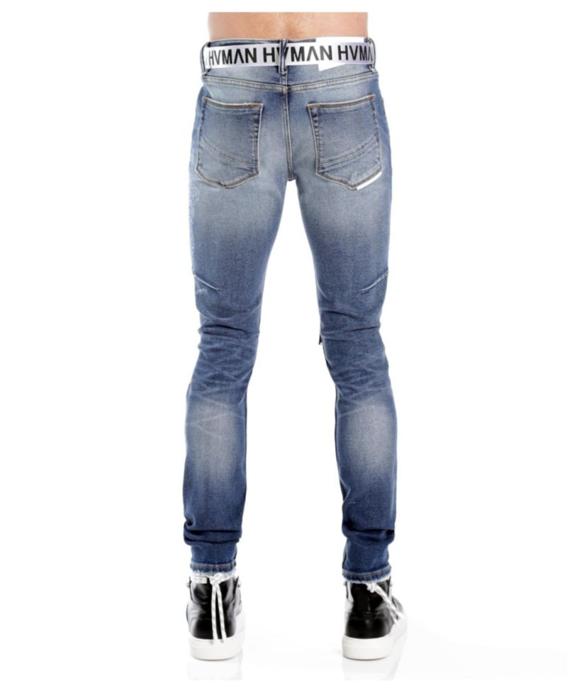 Strat Super Skinny Fit Jeans with Belt Baltic